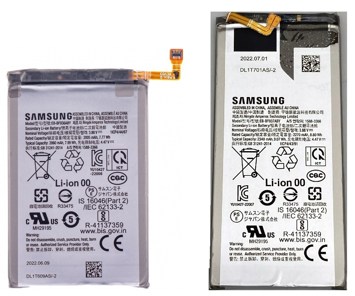 Galaxy Z Fold 4 バッテリー新品 New OEM Samsung Galaxy Z Fold4 F936 EB-BF936ABY & EB-BF937ABY