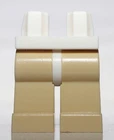 Lego Tan Minifig Legs with White Hips
