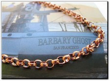 Ladies Solid Copper Link Bracelet 637G -1/8 inch wide - 6 1/2 to 9 inch lengths