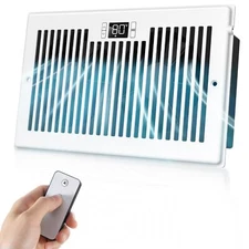 10-Speed Register Booster Fan for 6" x 10" Vents with Remote Control