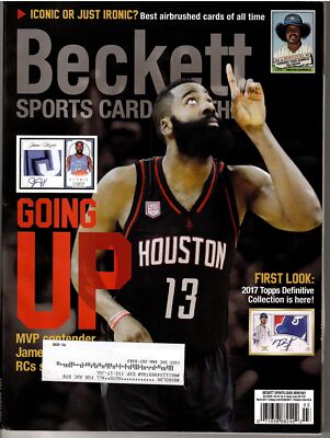 Beckett Sports Card Monthly Price Guide Magazine MARCH 2017 #384 James Harden