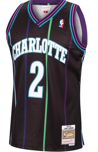 Maillot NBA Charlotte Hornets Larry Johnson MITCHELL & NESS