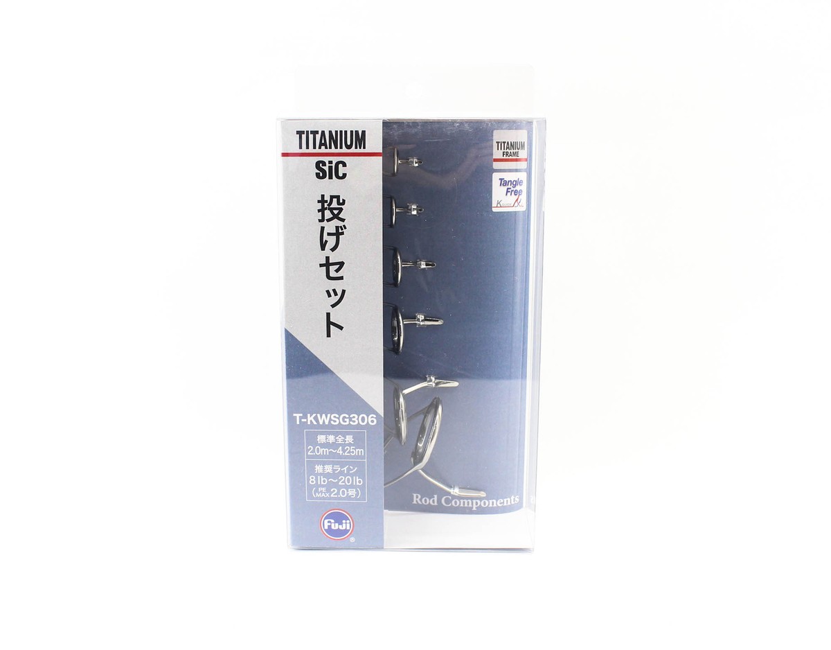 Set D'anneaux De Canne à Pêche Fuji T-KWSG 306 - Titanium Frame + SIC - Neuf