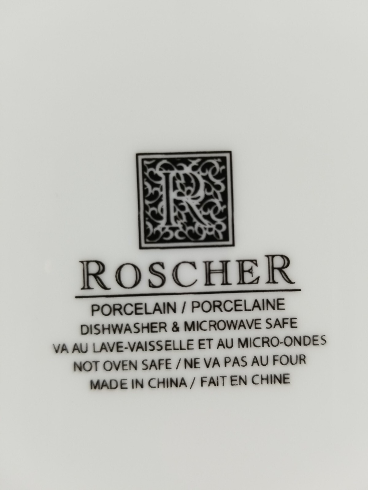 Roscher White Round Bone China Basket Weave Dinner Plate eBay