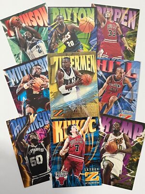 1996-97 SKY BOX Z-FORCE BASKETBALL -  Z-CLING STICKERS FINISH YOUR SET YOU PICK