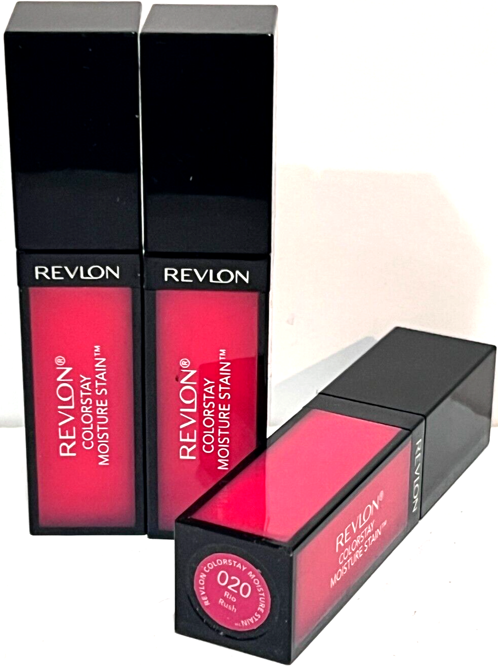 REVLON COLORSTAY Moisture Stain in Rio Rush 020, 0.27 oz, 3-Pack, New & Sealed