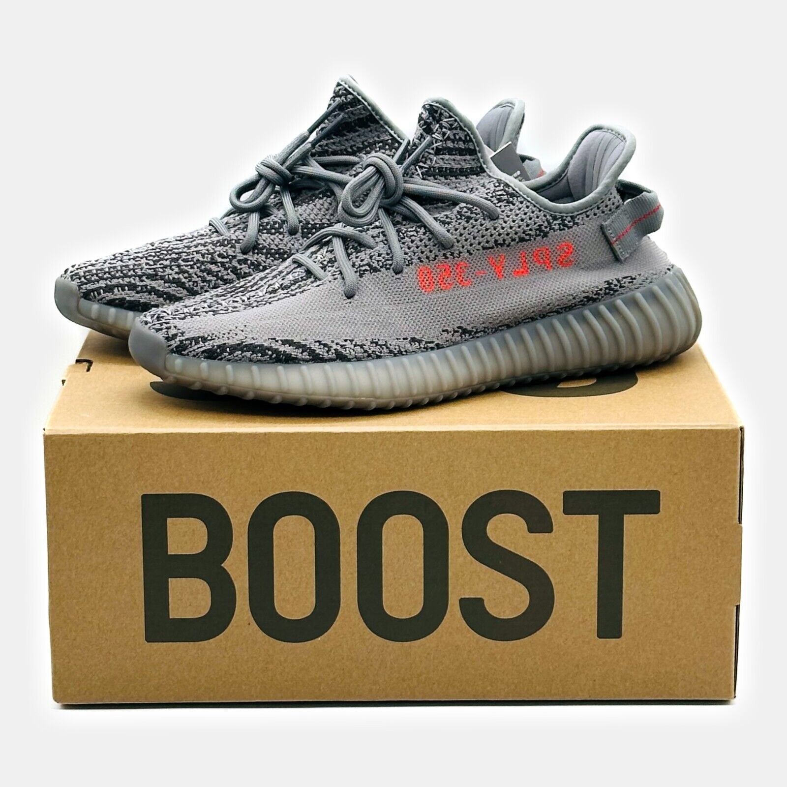 AH2203 Adidas Yeezy Boost 350 V2 Beluga 2.0 Grey Bold Orange DGH