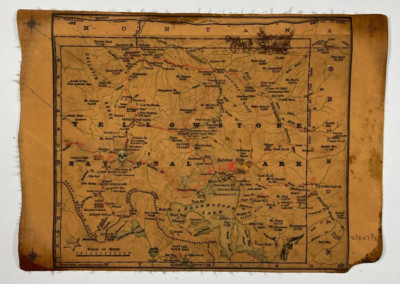 Treasure Map Poster America Pirate Maps Gold Rush Hidden Treasure USA Replica