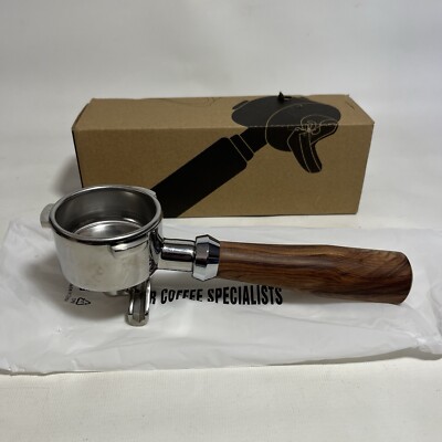 Sage The Barista Pro Portafilter 54mm Wooden Handle Single Wall 2 Cup SES878BSS