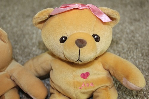 Enesco Cherished Teddies Teddy Bear Plush Set Ava Heart Stuffed Toys VTG 2000 - Picture 2 of 7