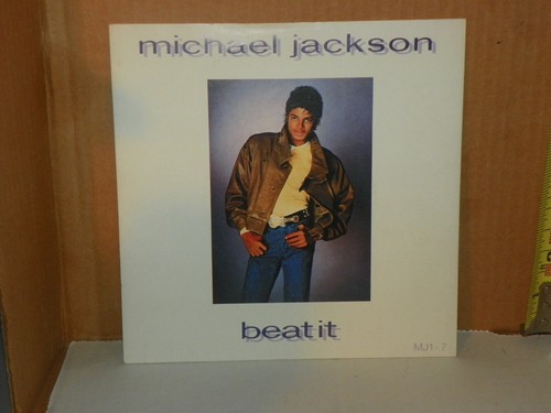 Michael Jackson - Beat It - RED VINYL Picture Sleeve PS 7". 1983 Epic.