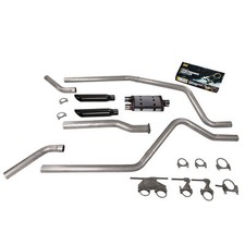 Direct Fit Dodge Ram 1500 19-25 2.5 Dual Exhaust Magnaflow Ss Blk T Cnr E