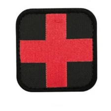 Condor 231 Medic Patch Military First Aid EMT EMS Responder Red Cross Hook Loop