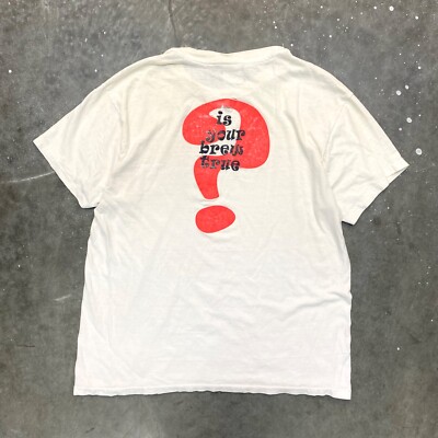 VTG Lipton Iced Tea Is Your Brew True Riddler Question Promo T Shirt Graphic US