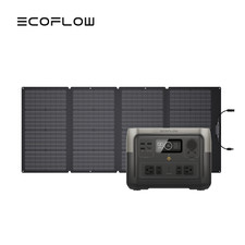 EcoFlow Solar Generator RIVER 2 Max 512Wh Power Station 160W Solar Panel