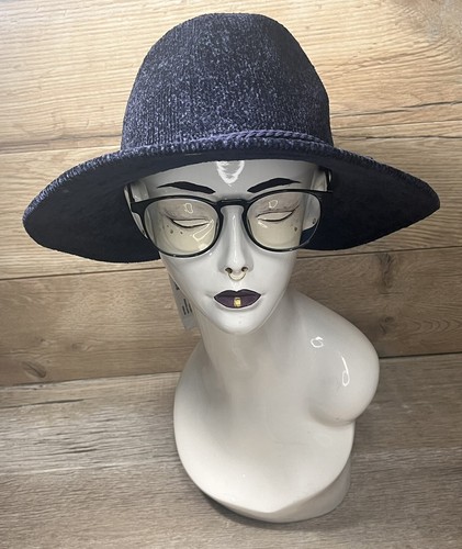 SOLE/SOCIETY Blue Corduroy Rancher Hat Soft Wide Brimmed Hat Womens One Size O/S - Picture 3 of 17