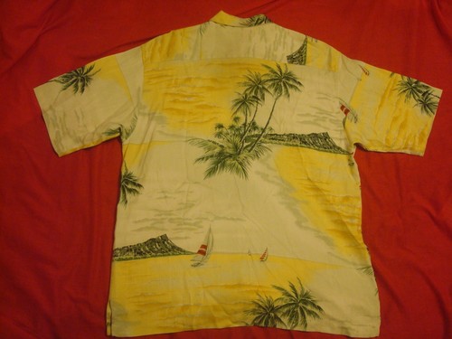Camisa de campamento hawaiana de seda velero multicolor relax Tommy Bahama para hombre mediana - Imagen 5 de 5