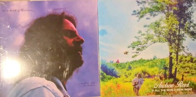 2x Andrew Reed Vinyl Record LP LOT- A Bird Of Air + If All The World Were Right 