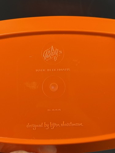 Vintage Rosti Melamine Butter Set 2 MCM 70’s Color Line Retro Brady Bunch Orange - Picture 4 of 7