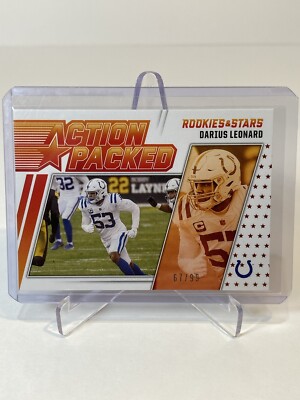 Darius Leonard Action Packed SSP /99 #AP-2 2021 Panini Rokies & Stars Football