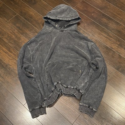 BLANKS Represent Clothing Hoodie Mens Size L Washed Black Oversized Fit