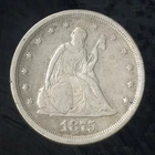 US Coin 1875-S Twenty Cent Piece Silver Seated Liberty Type Coin NO RESERVE!