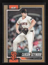 2026 Topps #112 Carson Seymour Gold /2026 San Francisco Giants Rookie