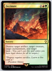 Decimate 323/843 Commander: Final Fantasy