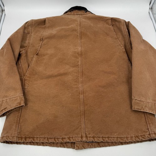 Carhartt Workwear Chore Coat Jacket Mens 2XL Brown Blanket Lined C02 BRN - Picture 9 of 16