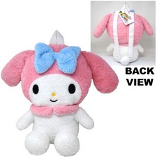 New Sanrio My Melody Plush Backpack Stuffed Animal Bag Hello Kitty NWT Chenille