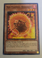Yu-Gi-oh Neo Flamvell Hedgehog 1st Edition Super Rare HAC1-EN070 Nm
