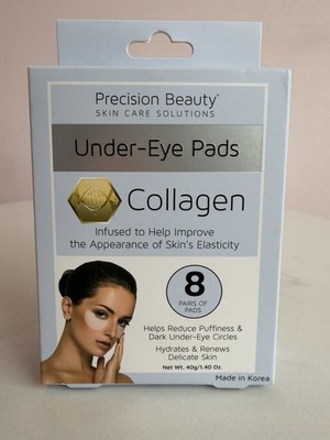 Precision Beauty Collagen Under-Eye Pads 8 Pairs Hydrating Puffiness Care