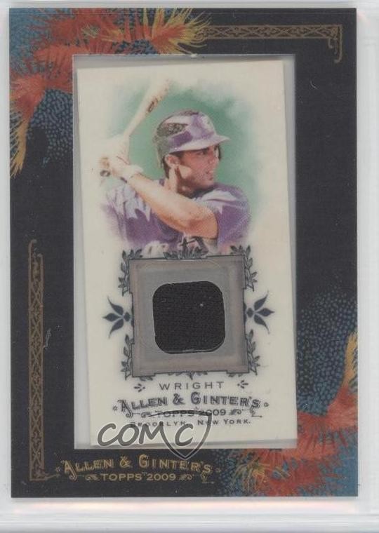 2009 Topps Allen & Ginter's Framed Mini Relics David Wright #AGR-DAW2 9cp