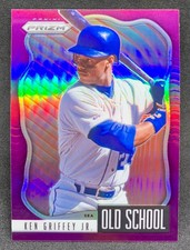 2021 Panini Prizm KEN GRIFFEY Jr Seattle Mariners HOF Old School Purple SP #2