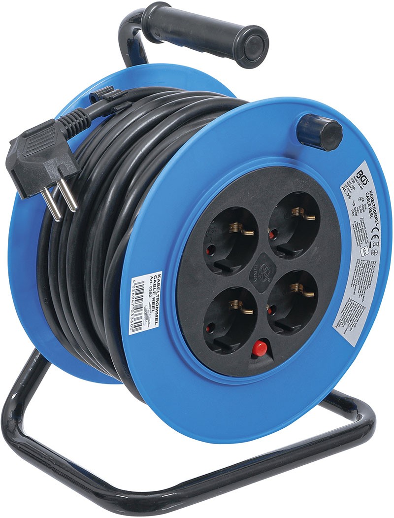 Avvolgicavo Fermec BGS3361 su rullo con mt.25 cavo 3x1,5 e spina Schuko
