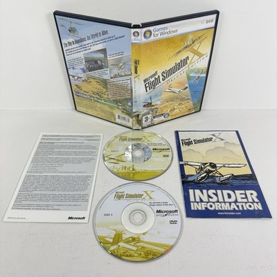 Microsoft Flight Simulator X Deluxe Edition PC Basisspiel 2 Disc mit Product Key