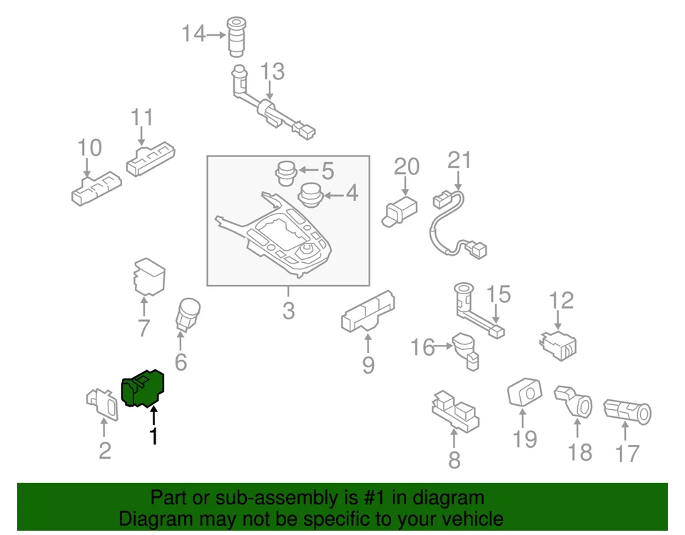 Interruptor de encendido original Audi 8K0-909-131-D Foto 3 de 3