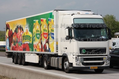LKW Foto Volvo FH 460 Kühlsattelauflieger Niederlande weiß #n8ds