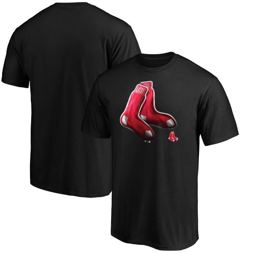 Herren T-Shirt schwarz Boston Red Sox Team Midnight Maskottchen