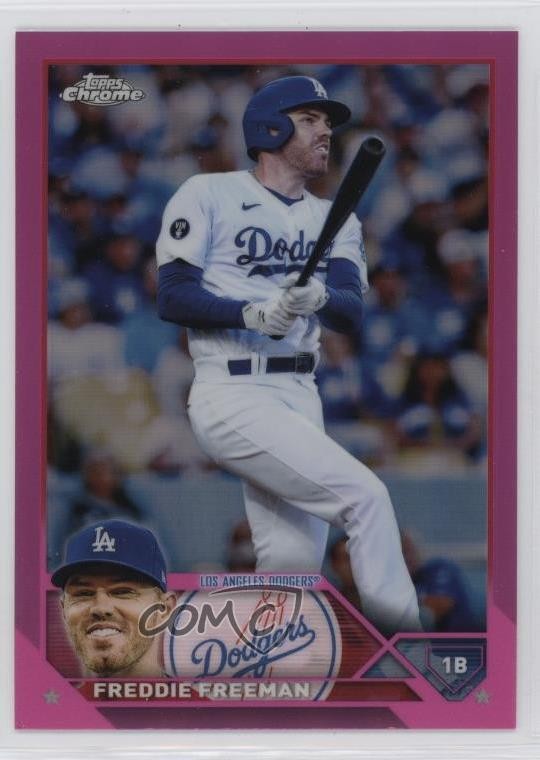2023 Topps Chrome Pink Refractor Freddie Freeman #5 os2