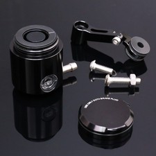 Black Front Brake Fluid Oil Reservoir 5mm 6mm 8mm Hose For Ducati Motorcycle