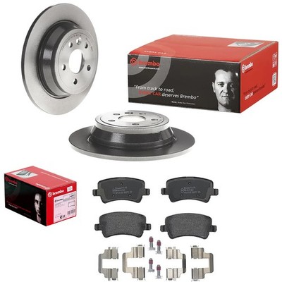 brembo BREMSSCHEIBEN 302mm + BELÄGE HINTEN passend für LR FREELANDER 2 L359
