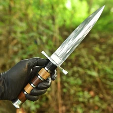 Arkansas Toothpick Dagger Handmade 1095 Steel Double Edge Blade Hunting knife