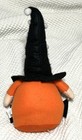 Plush Beanbag HALLOWEEN GNOME Decoration Orange Black BOO Sign Banner 12" Felt — photo 3