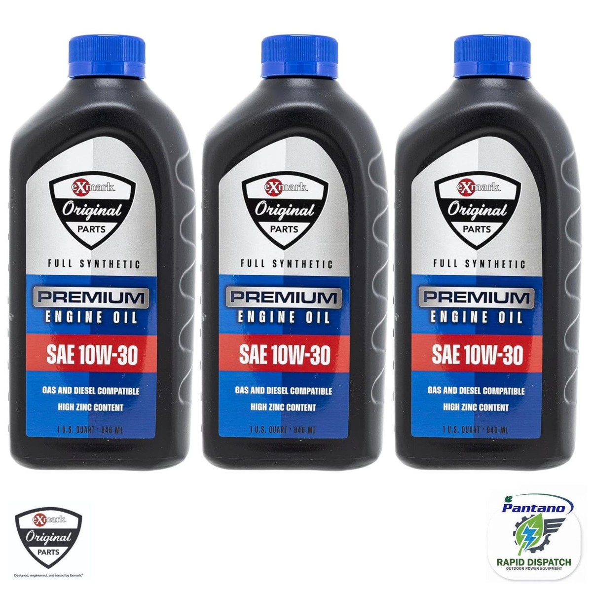 Exmark 10W-30 Full Synthetic Oil | 135-2566 Lazer Z Radius 3-Pack