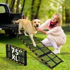 Hunderampe Auto Klappbar 190cm Rutschfest Schwere Hundetransport Einstiegshilfe