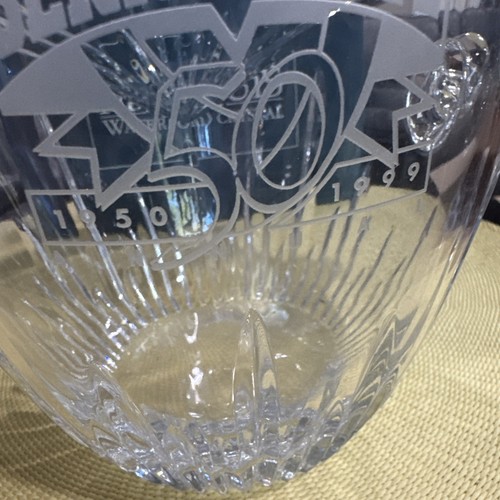 Marquis By Waterford Crystal Calais Ice Bucket Engrave. 6 1/2"Tall. 6 5/8"Diam. - Picture 3 of 6