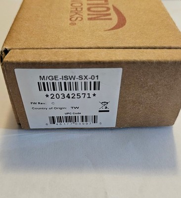NEW Transition Networks M/GE-ISW-SX-01 Hardened Industrial Media Converter TAA