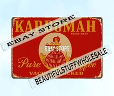 Kardomah Pure Coffee retro kitchen theme gift tin sign