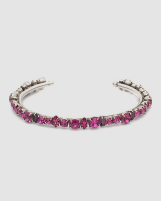 Dannijo Women's Pink Cielo Crystal Fashion Metallic Cuff Bracelet